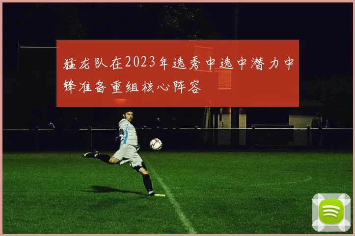 猛龙队在2023年选秀中选中潜力中锋准备重组核心阵容